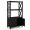 Tall Freestanding Floor Bathroom Storage Cabinet with 2-Tier Open Shelves and Magnetic Doors